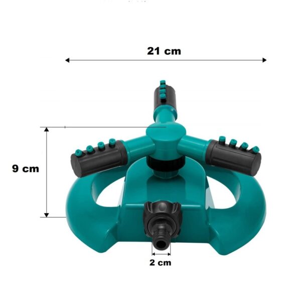 Garden Sprinkler 3 Arm Rotating Outdoor - Image 6