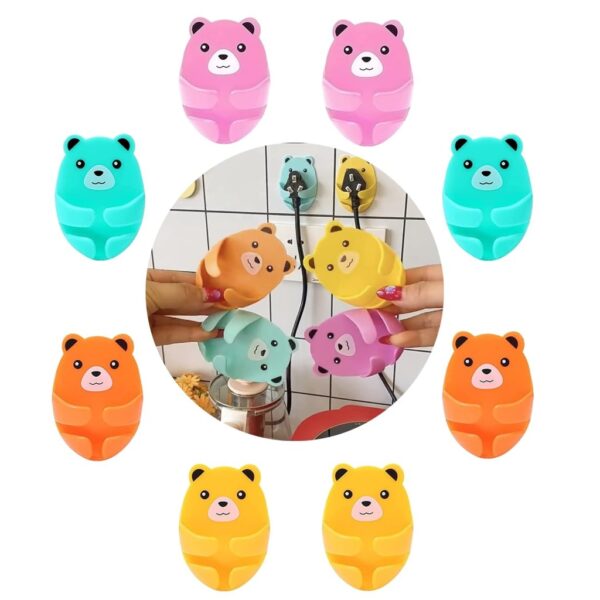 Plug Hook Wall Hooks Cute Bears Home & Kitchen - Image 2