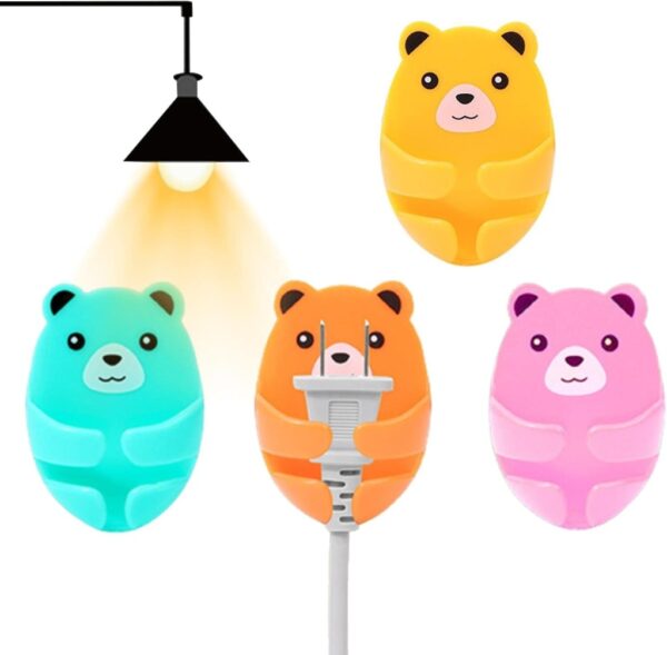Plug Hook Wall Hooks Cute Bears Home & Kitchen - Image 3