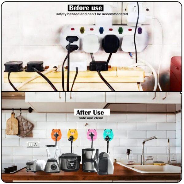 Plug Hook Wall Hooks Cute Bears Home & Kitchen - Image 4
