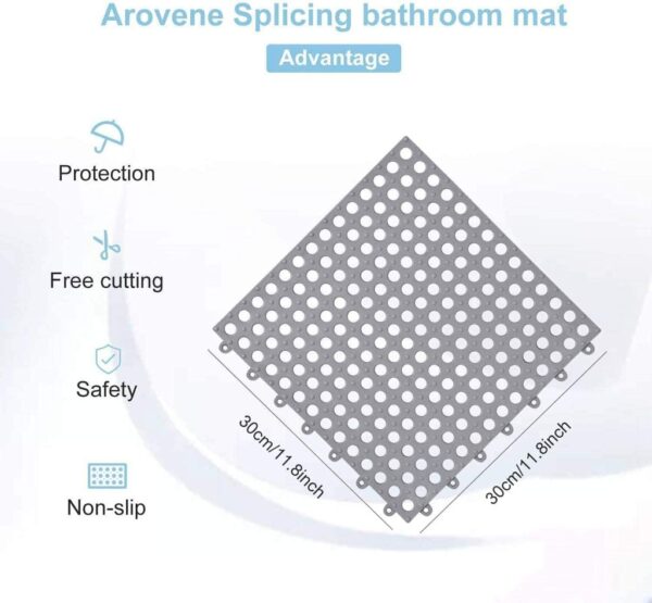 Interlocking Floor Mat For Bathroom 6  pcs Bathroom Accessories - Image 7