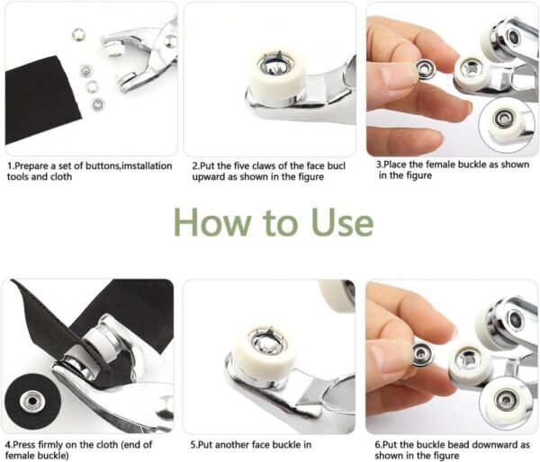 Thickened Snap Buttons Kit Home & Kitchen - Image 3