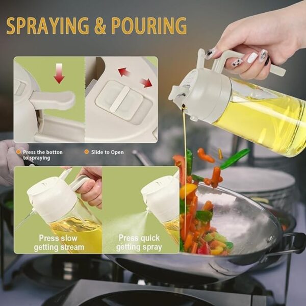 GLASS OIL SPRAY BOTTLE ( 210 ML ) - Image 4