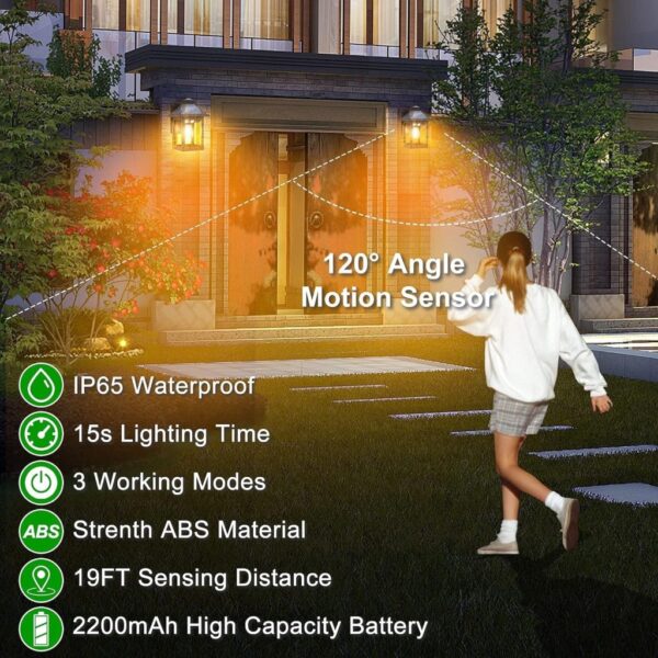 SOLAR WALL BULB LAMP OUTDOOR - Image 4